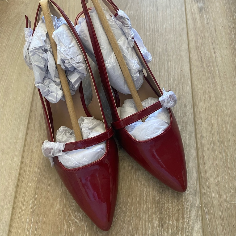 MIA Amore Sauraa Womens Pointed Closed Toe Stiletto Heel Pumps in Wine - NWT - Picture 2 of 12